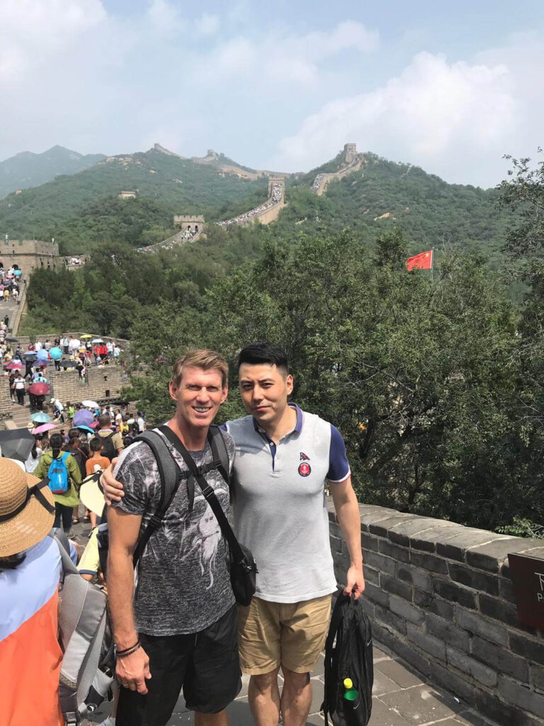 Besuch auf der chinesischen Mauer mit Moser