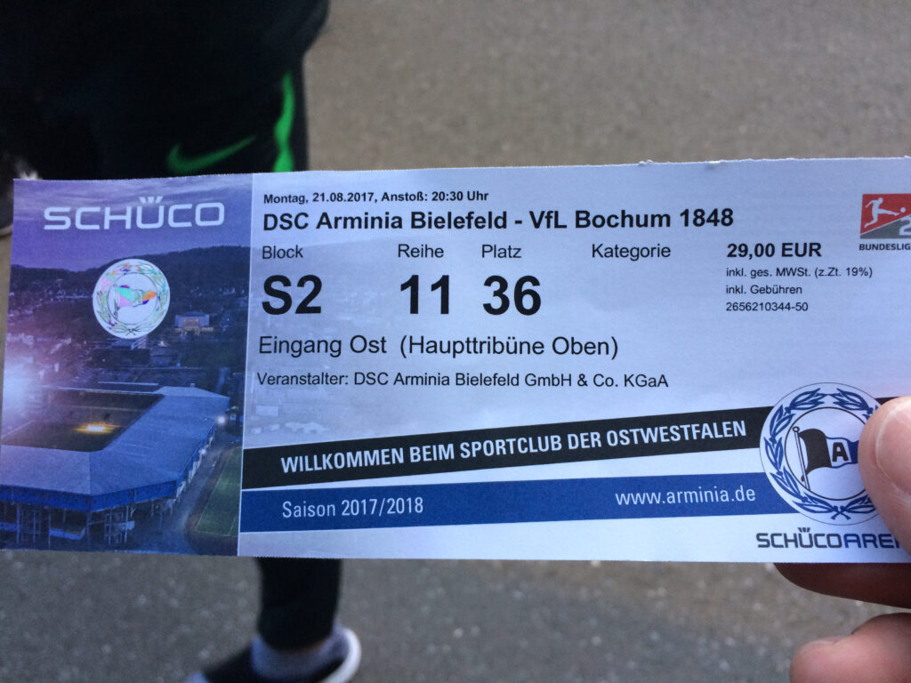 Spiel 2.Liga Arm.Bielefeld VFL Bochum